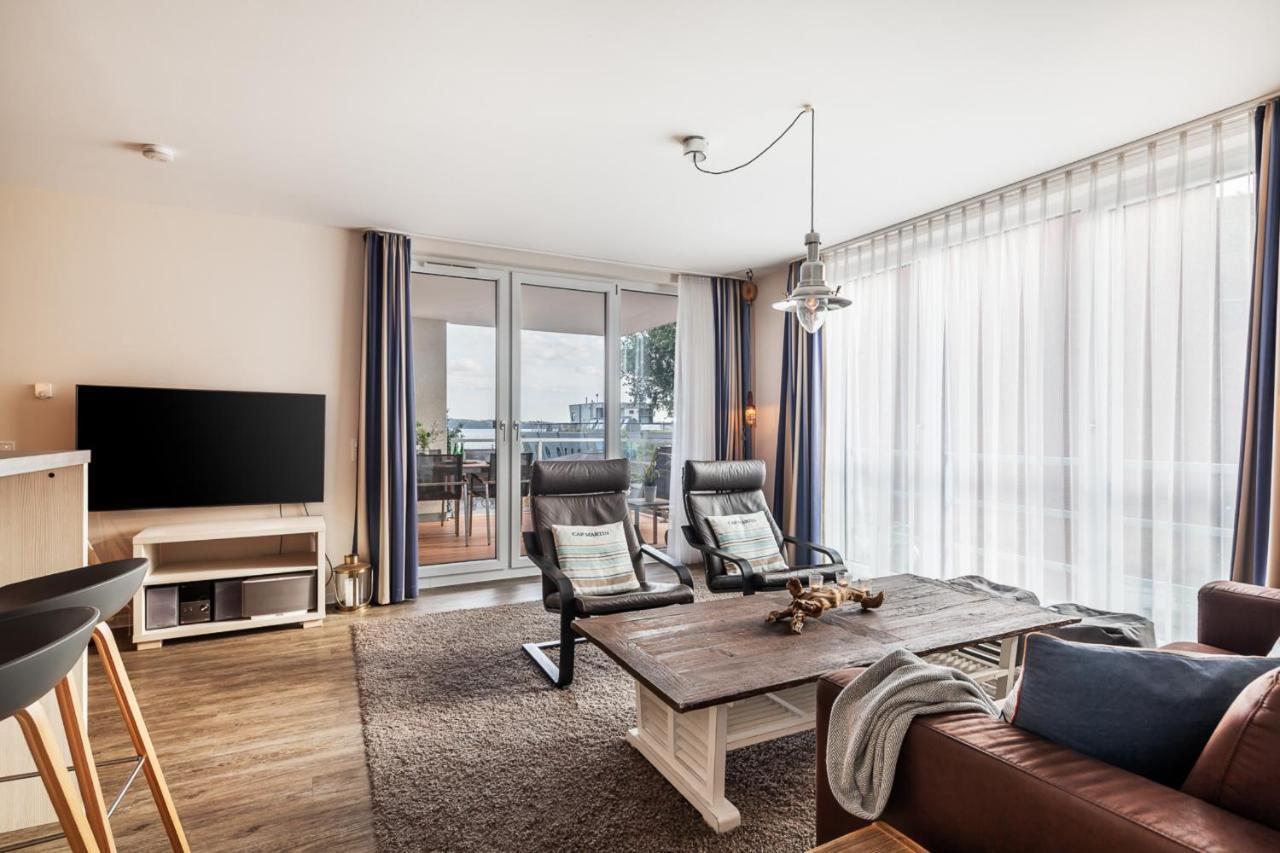 Apartmenthaus Hafenspitze Ap 5 - "Am Yachthafen 5" - Blickrichtung Offenes Meerstrandpromenade Екернферде Екстер'єр фото