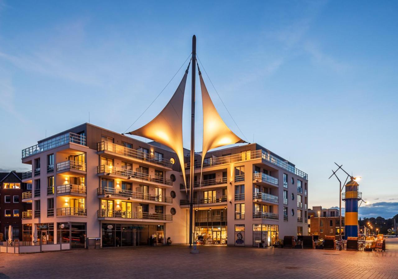 Apartmenthaus Hafenspitze Ap 5 - "Am Yachthafen 5" - Blickrichtung Offenes Meerstrandpromenade Екернферде Екстер'єр фото