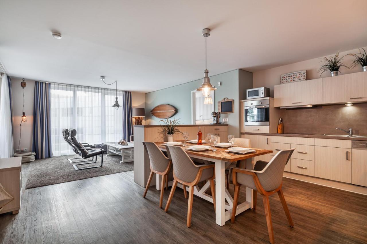 Apartmenthaus Hafenspitze Ap 5 - "Am Yachthafen 5" - Blickrichtung Offenes Meerstrandpromenade Екернферде Екстер'єр фото